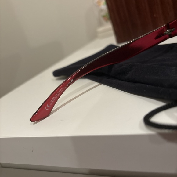 Authentic Dior Red Frame Crystal Sunglasses❣️ - Picture 5 of 5